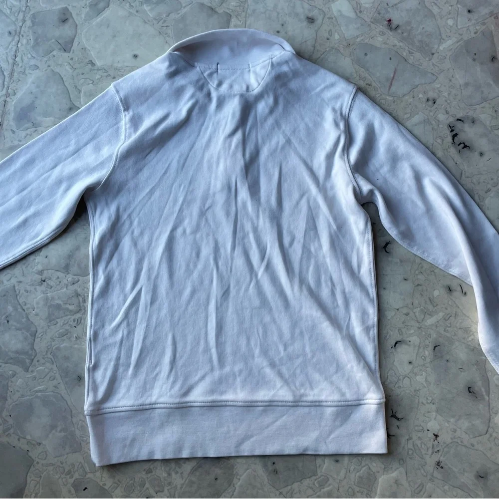 Polo by Ralph Lauren White Quarter-Zip Sweatshirt